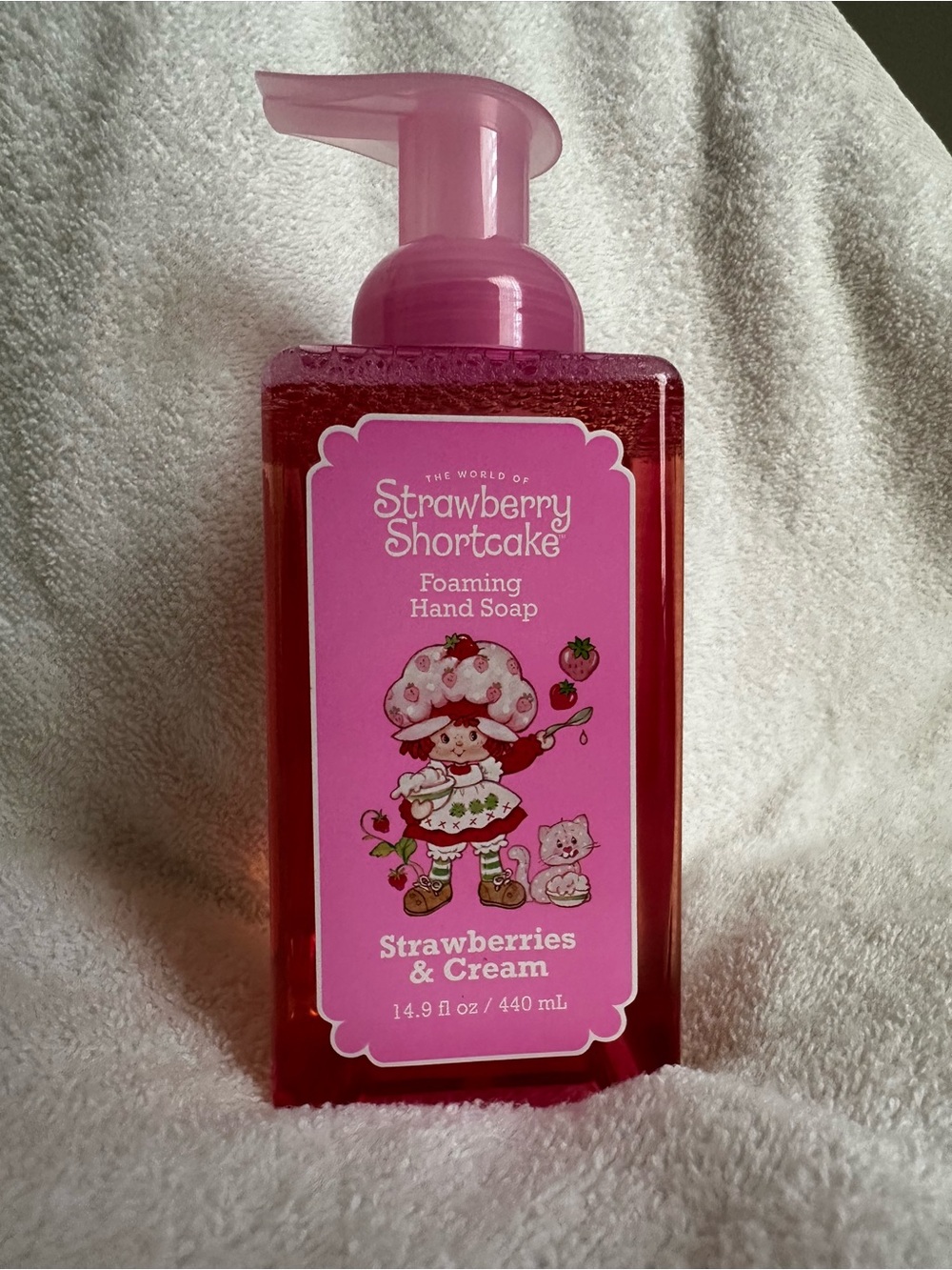 Strawberry Shortcake Strawberries & Cream Foaming Hand Soap - Pink